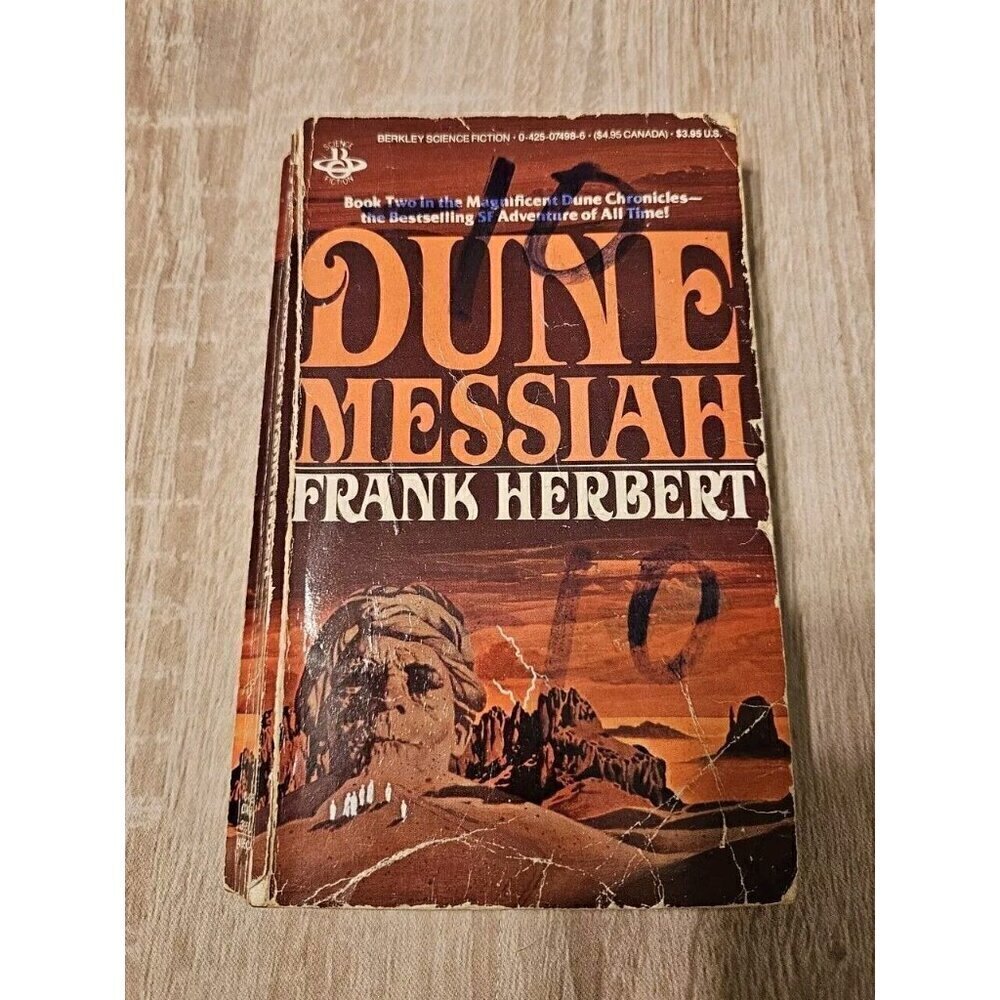 Vintage 1986 DUNE Messiah by Frank Herbert Berkley Printing Paperback